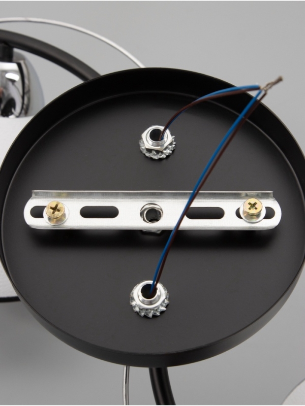 Люстра Люстра "Ирида" 2хЕ27 40Вт черно-хромовый 42х19х24 см