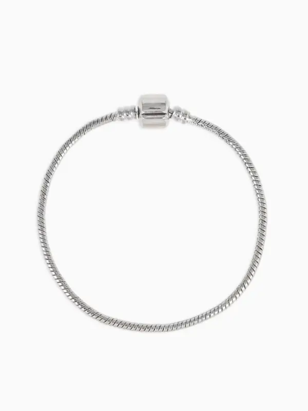 Основа для браслета &laquo;Бусинка&raquo;, цвет серебро, 20 см