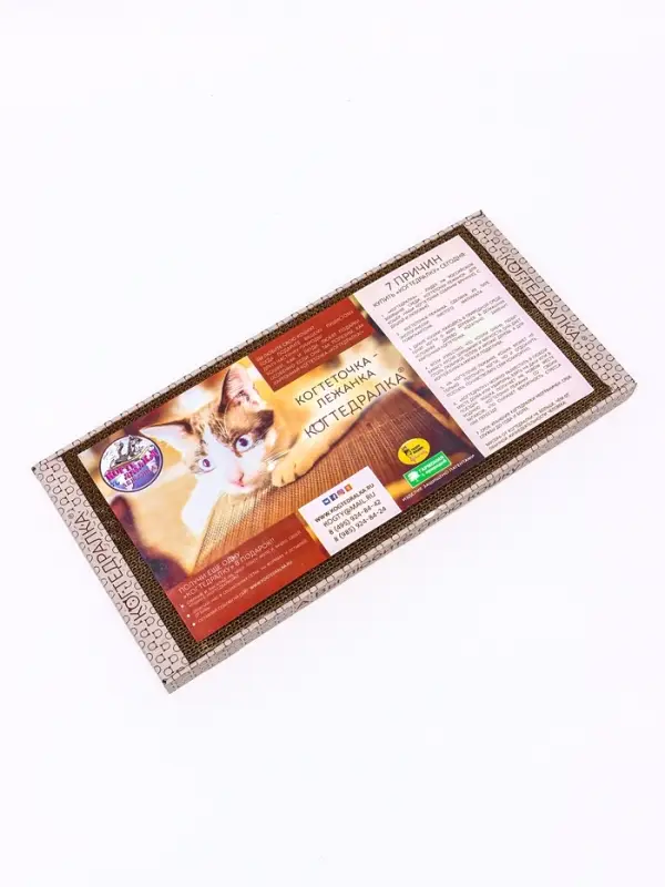 Домашняя когтеточка-лежанка для кошек, 50&times;24 см, гофрокартон