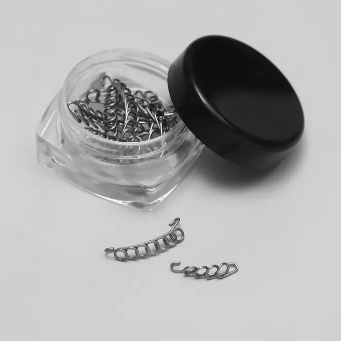 Набор спиралей для коррекции вросших ногтей, 12 шт., серебристый