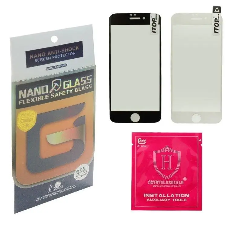 Защитная пленка IPh 7 с рамкой Nano Anti-Shock Защитная пленка IPh 7 с рамкой Nano Anti-Shock