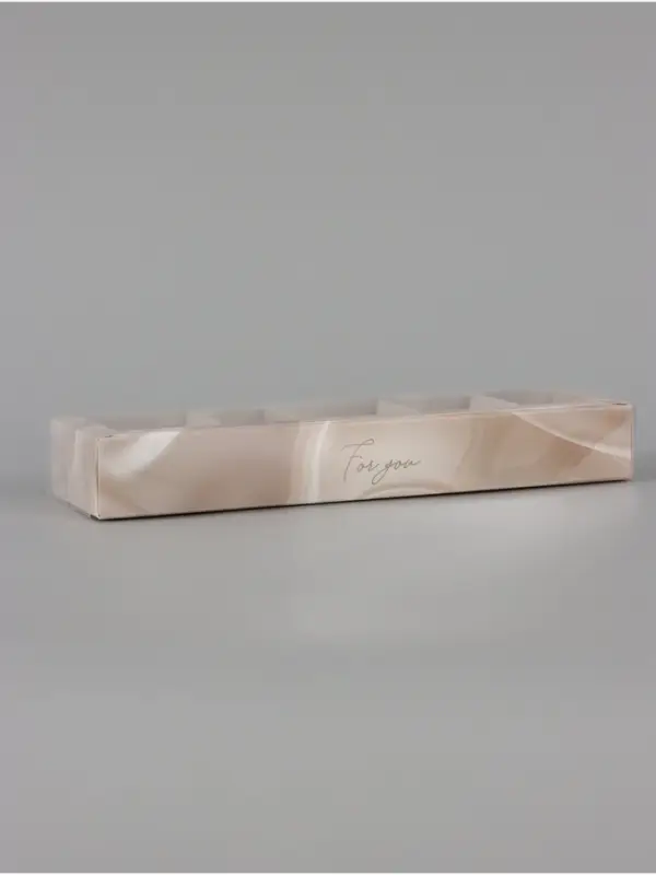 Коробка под 5 конфет с ячейками &laquo;Шёлк&raquo;, 6&times;23&times;3 см