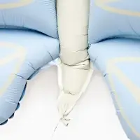 Воздушный шар фольгированный 37" "Нежная бабочка" голубой сатин