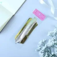 Подарочный Бант - шар №5, серебро в золоте, для упаковки подарков