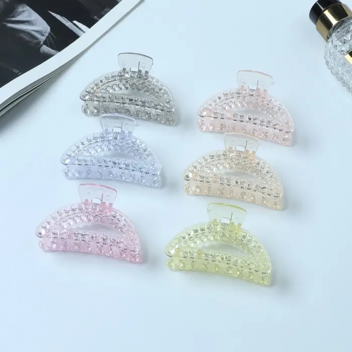 Крабик для волос «Вивьен», дуга, 7 см, МИКС Крабик для волос «Вивьен», дуга, 7 см, МИКС