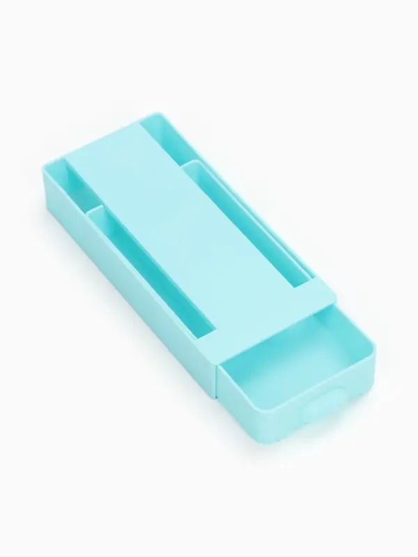 Ящик для хранения, скрытый потайной под стол, 20&times;9&times;4 см, голубой