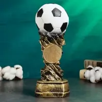 Фигура гипс &laquo;Футбольный кубок наградной&raquo;, под золото, 29&times;11&times;11 см