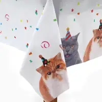 Скатерть одноразовая &laquo;Котики фотографичные&raquo;, 130&times;180 см