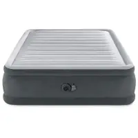 Кровать надувная QUEEN COMFORT-PLUSH AIRBED, 203&times;152&times;46 см, со встроенным насосом, 64414ND INTEX