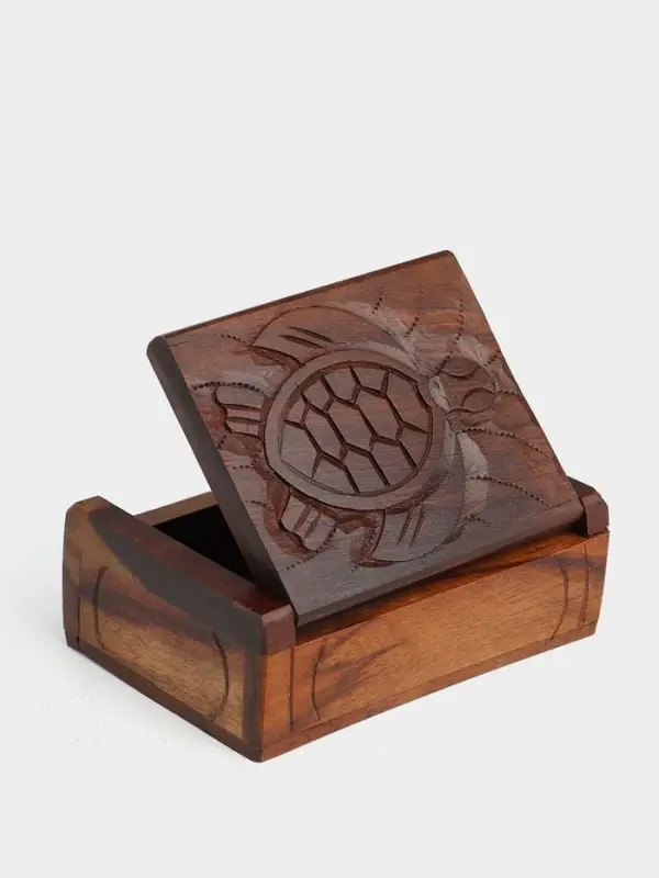 Шкатулка &laquo;Черепаха&raquo;, 11&times;8&times;4 см, дерево соно