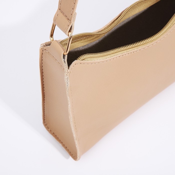 Сумка женская багет на молнии, цвет бежевый Сумка женская багет на молнии, цвет бежевый