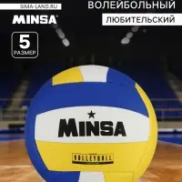 Волейбольный мяч MINSA, машинная сшивка, 18 панелей, р. 5, PVC