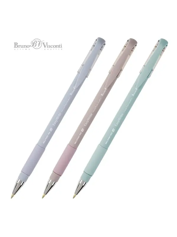 РУЧКА  "EasyWrite.Morandi" ШАРИКОВАЯ 0.5 ММ, СИНЯЯ, 3 вида