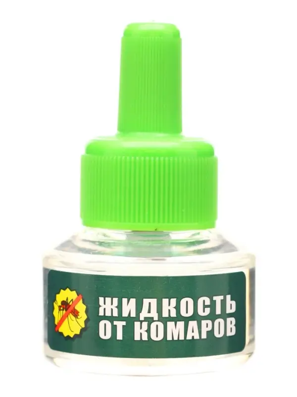 Средство инсектицидное "Жидкость от комаров" без запаха, зеленое, 60 ночей, 30 мл