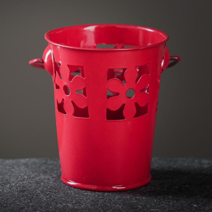 Набор кашпо  Набор кашпо "Ведерко" 7х8см / 3шт, МИКС