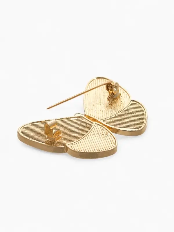 Брошь  Брошь "Бабочка" под галиотис, цвет зелёный в золоте