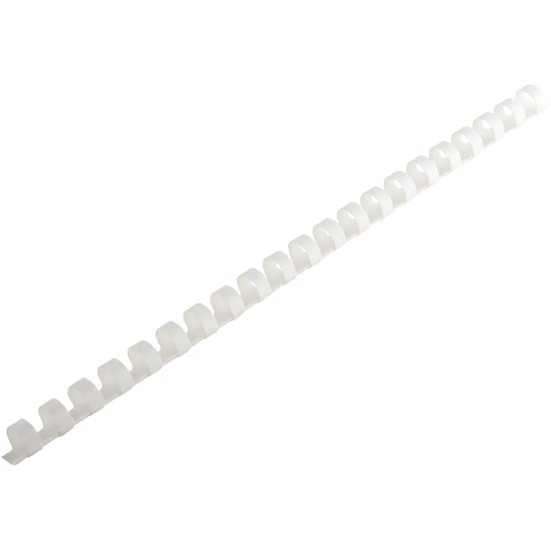 Пружины для переплета пластиковые Attache Economy 12мм белые 100шт/уп
