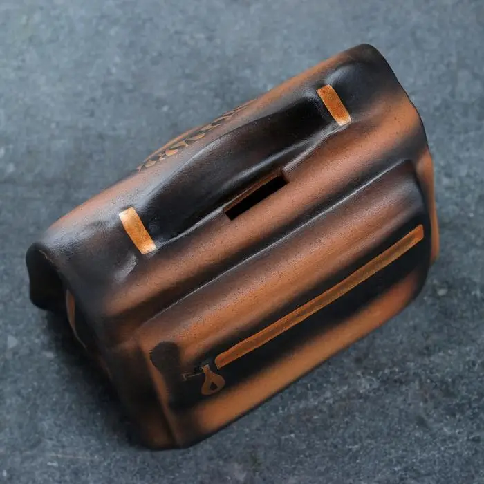 Копилка Копилка "Барсетка" коричневый, 13х19х13см