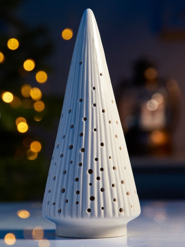 Светодиодная фигура  Светодиодная фигура "Елочка" 18.8х8.2х8.2, 1 LED, LR44x3(в компл.), Т/БЕЛЫЙ