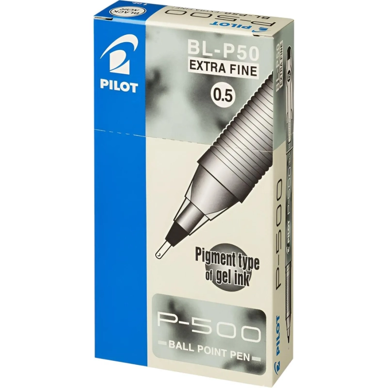 Ручка гелевая неавтомат. PILOT Р-500 жидкие чернила черн 0,3мм Япония