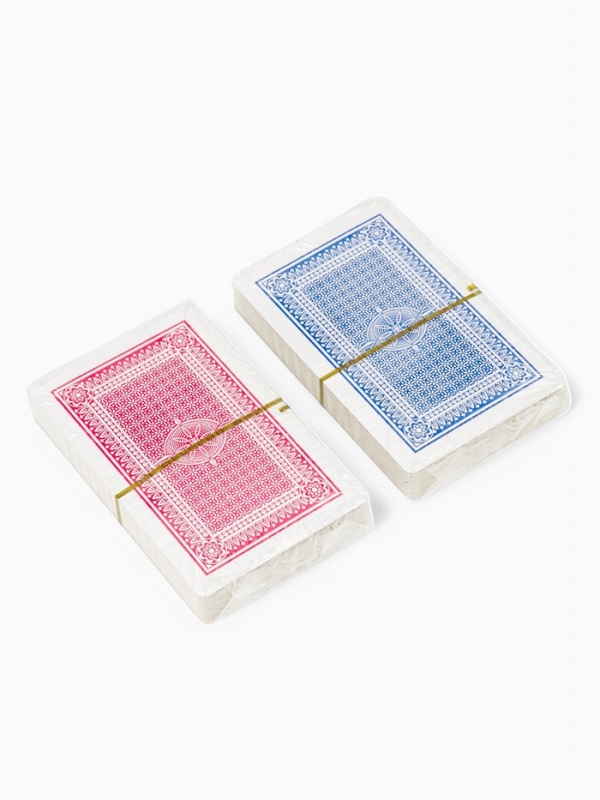 Карты игральные пластиковые 54 шт Карты игральные пластиковые 54 шт "Покер", 19 мкм, карта 5.5 х 8.5 см, набор 2 колоды