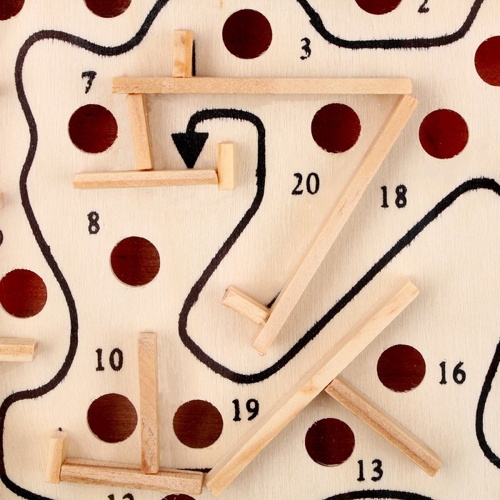 Головоломка «Лабиринт», 20 отверстий, шарик в комплекте Головоломка «Лабиринт», 20 отверстий, шарик в комплекте