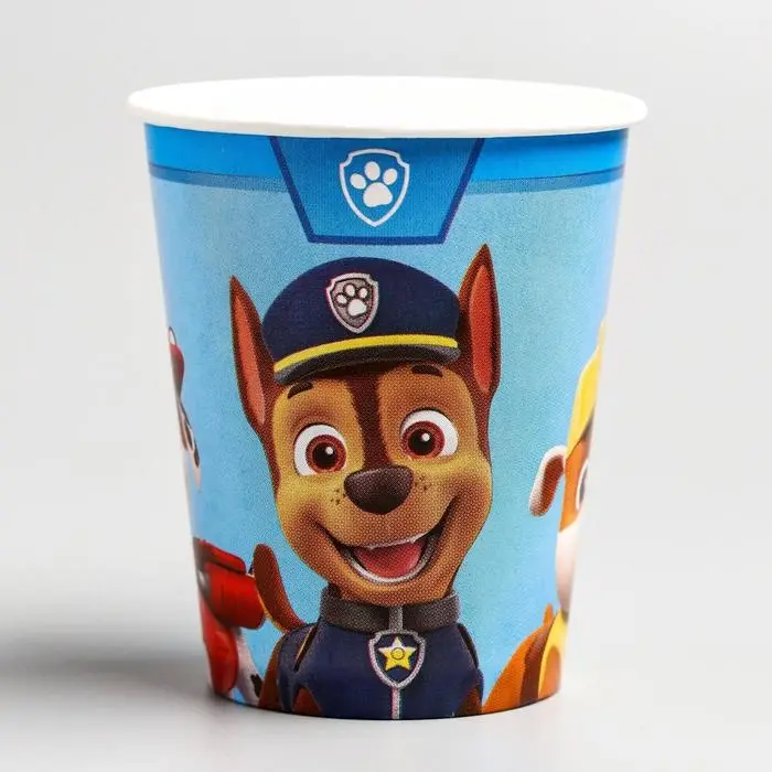 Стакан одноразовый бумажный &laquo;С Днем Рождения!&raquo;, 250 мл, Щенячий патруль