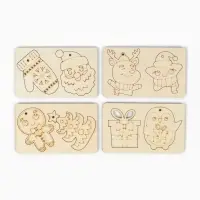 Набор для творчества "Ёлочные игрушки" под роспись (8 фигурок) Набор для творчества "Ёлочные игрушки" под роспись (8 фигурок)