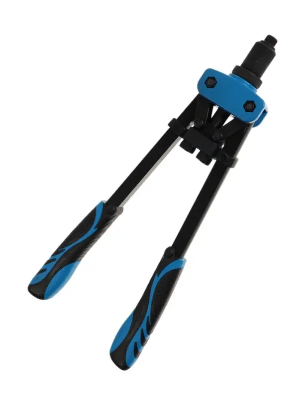 Заклепочник ТУНДРА, 360 мм, двуручный, заклепки 2.4 - 3.2 - 4 - 4.8 - 6.4 мм