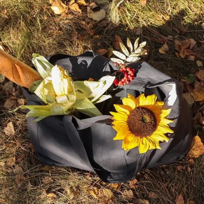 Сумка изо льна двухсторонняя SL HOME Linear bag, 67&times;35 см