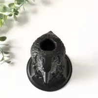 Подсвечник на 1 свечу &laquo;Ворон&raquo;, гипс, 16&times;9 см, чёрный