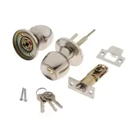 Защелка 1203, с ключом, цвет матовый никель