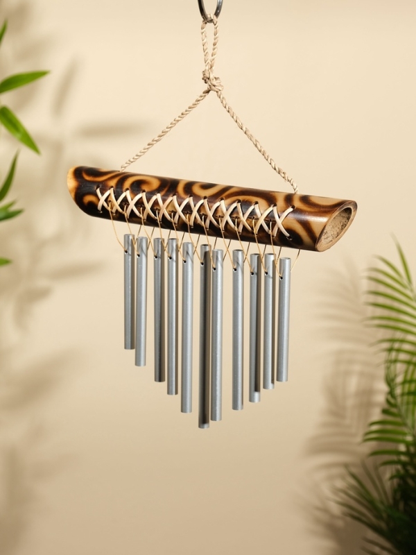 Музыка ветра Музыка ветра "Тропики" бамбук, алюминий, 25х3,5х30 см, цв. коричневый