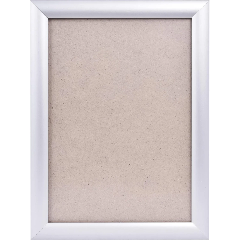 Рамка 210х297, серебро, метал., с клик профилем, ПЭТ стекло, 2011_04_72_045
