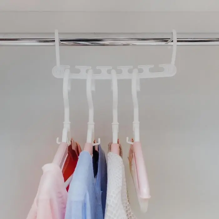 Вешалка органайзер трансформер, 24 см, 5 крючков, белая