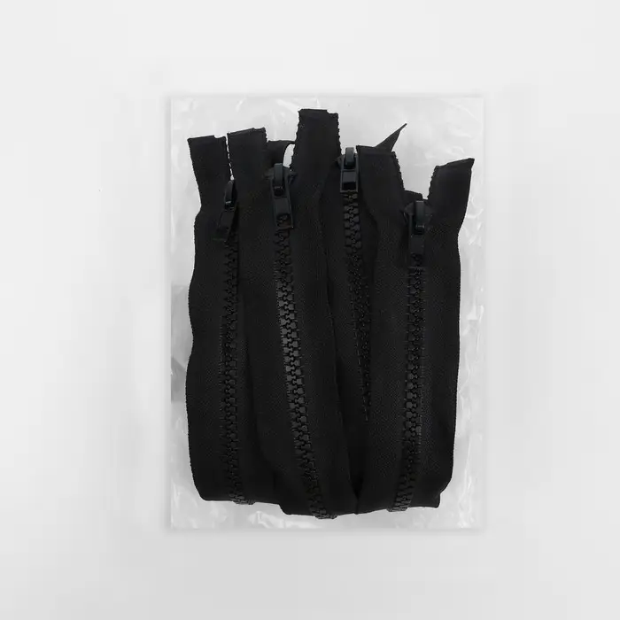 Молния «Трактор», №5, разъёмная, замок автомат, 50 см, чёрная Молния «Трактор», №5, разъёмная, замок автомат, 50 см, чёрная