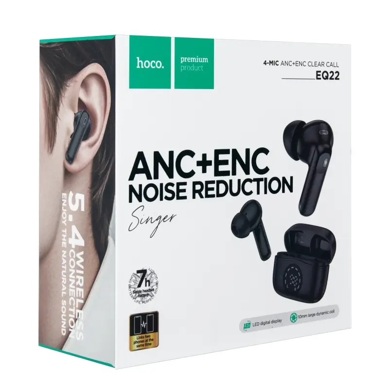 Гарнитура Wireless Headset EQ22 HOCO черная