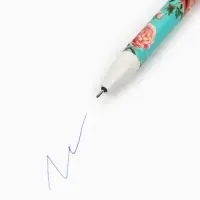 Ручка пиши-стирай, синяя паста, гелевая 0.5 мм с колпачком &laquo;С 8 Марта!&raquo;