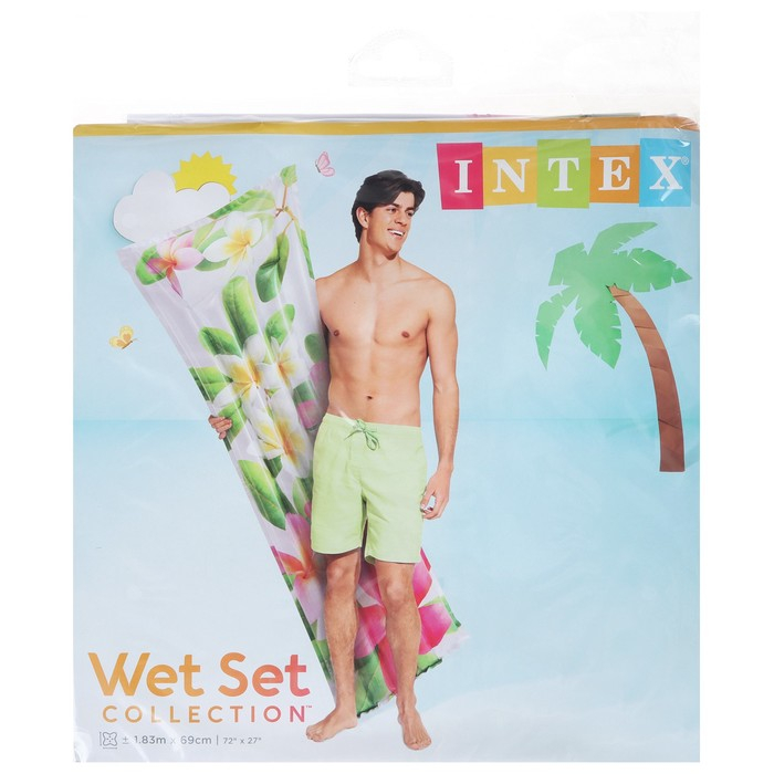 Матрас пляжный «Стильный», 183 х 69 см, цвет МИКС, 59720NP INTEX Матрас пляжный «Стильный», 183 х 69 см, цвет МИКС, 59720NP INTEX