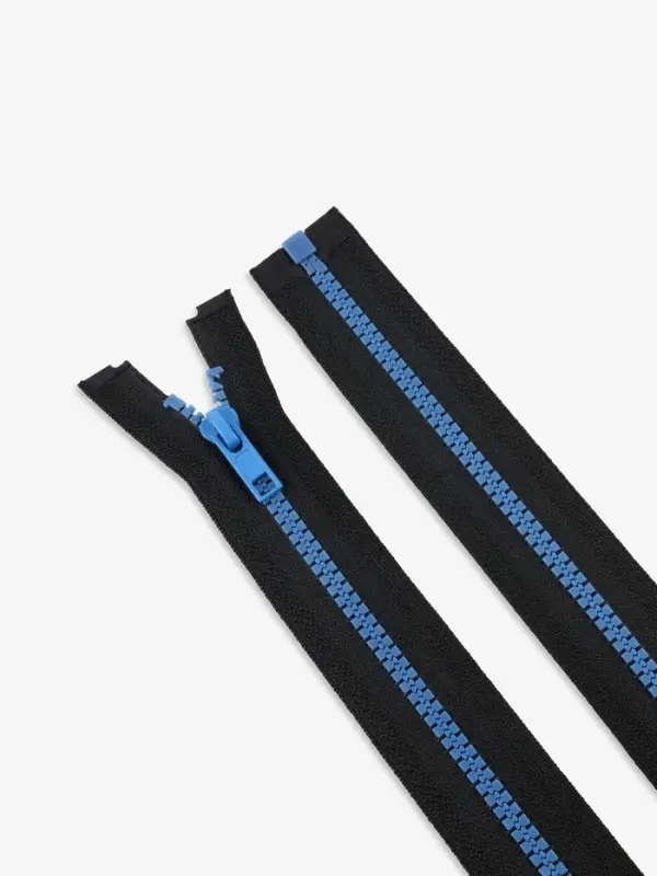 Молния &laquo;Трактор&raquo;, №5, разъёмная, замок автомат, 70 см, контрастное звено, чёрная