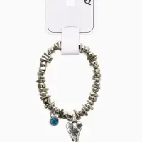 Браслет "Стиляшка" крошка, цвет голубой в серебре