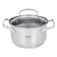 VETTA Берн Кастрюля 16х10см. 1,9л. со стекл. крышкой, индукция