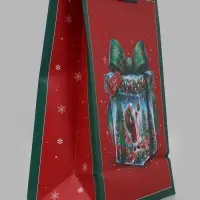 Пакет подарочный &laquo;Новогодний подарок&raquo;, 26&times;12&times;32 см