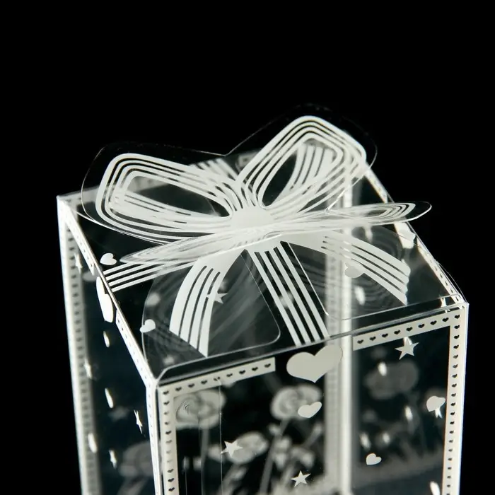 Складная прозрачная коробка из PVC, для упаковки подарков, «Весеннее настроение», 6×6×10 см Складная прозрачная коробка из PVC, для упаковки подарков, «Весеннее настроение», 6×6×10 см