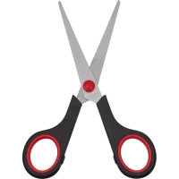 Ножницы Выбор есть 152 мм с пласт. прорезин. ручками, цвет крс/черн