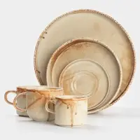 Салатник Magistro Organic brown, 1.35 л, d=20.7 см, фарфор, бежевый