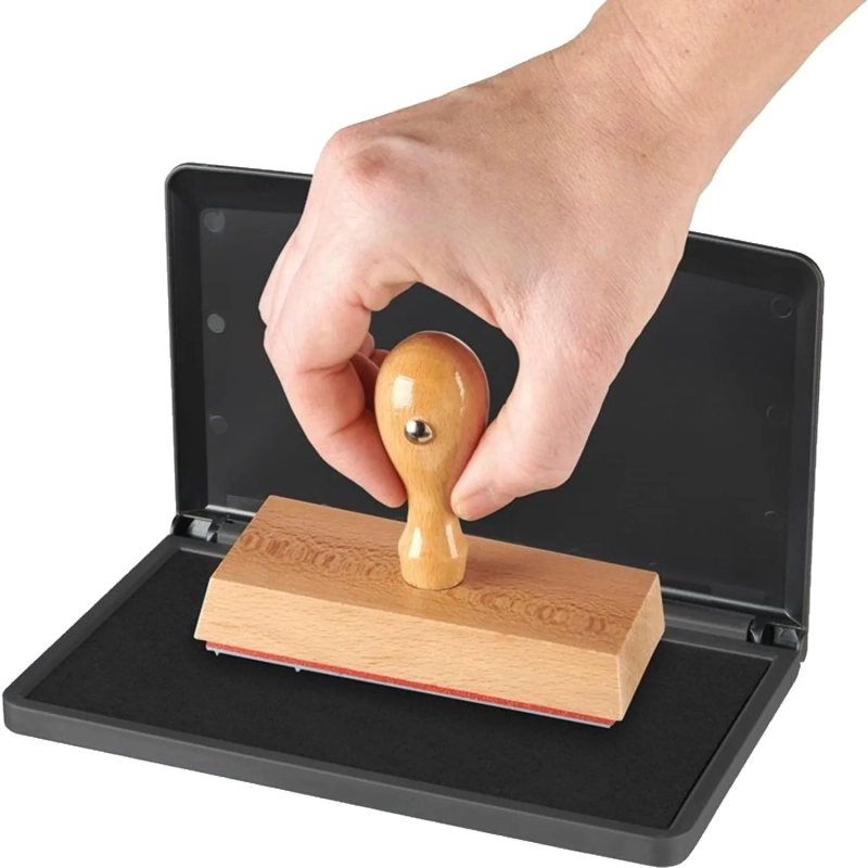 Подушка штемпельная настольная 90х160 мм, черная, MICRO 3 black