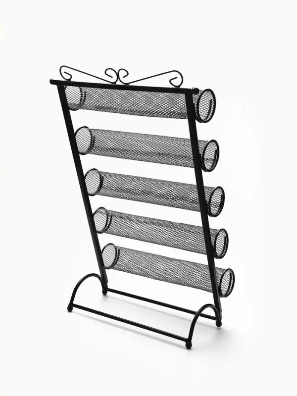 Подставка для часов, браслетов QF, 5 роликов, 32&times;16&times;53 см, чёрная
