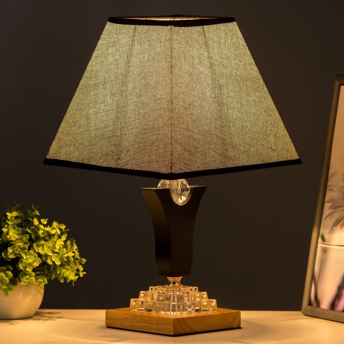 Настольная лампа Настольная лампа "Хела" Е27 40Вт черный23х23х40 см RISALUX