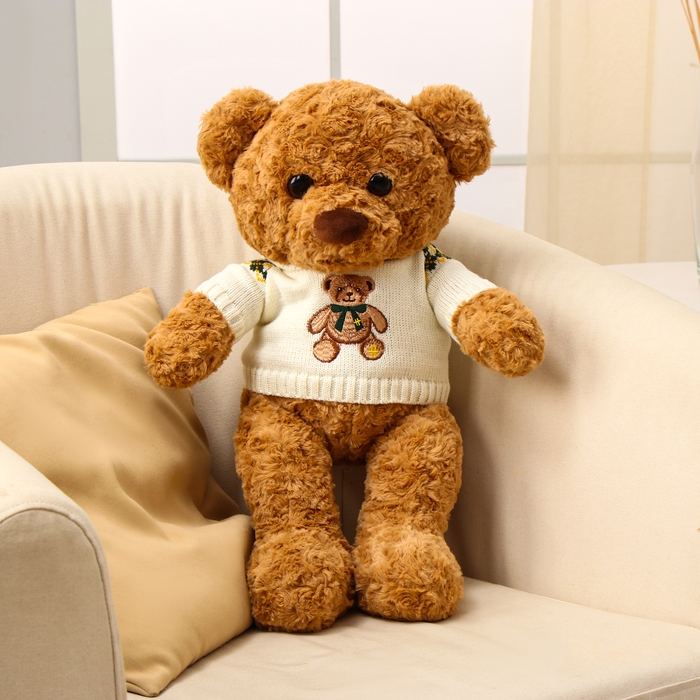 Мягкая игрушка «Медведь», в кофте, 50 см, цвет коричневый Мягкая игрушка «Медведь», в кофте, 50 см, цвет коричневый